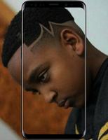Black Kids Line Hairstyles Affiche