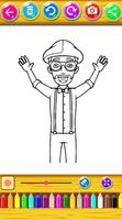 Blippi Coloring Pages تصوير الشاشة 1