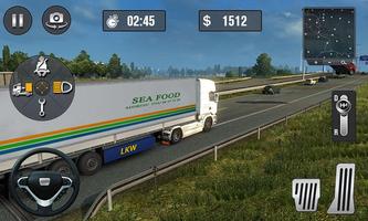 Cargo Truck Transport Simulator - Long Truck Euro captura de pantalla 2