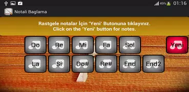 Virtual Baglama With Notes