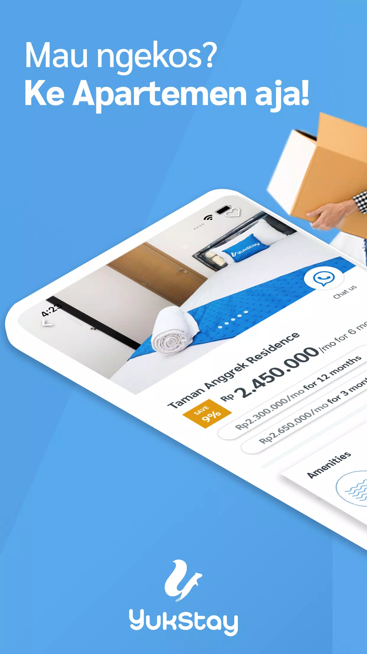 Aplikasi Sewa Kost Yukstay: Aplikasi Sewa Kost di Apartemen für Android - APK herunterladen