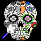 Skull Art Coloring By Number आइकन