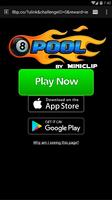 Billiards Game Miniclip 8 Ball Pool Rewards Link Plakat