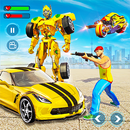 US Police Bike Car Robot Transform : Robot Fight-APK