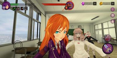 Anime School Zombie Simulator capture d'écran 2