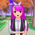 School Life Anime Girl Game 3D 图标