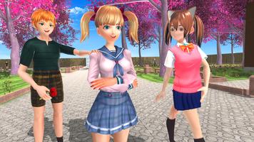 School Life Anime Girl Game 3D 截图 3
