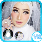 Hijab Beautiful Wedding Frames icône