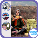 Hijab Naik Gunung Photo Frame APK