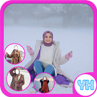 Hijab Fashion Style Photo Frame آئیکن