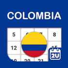 Calendario Colombia ไอคอน