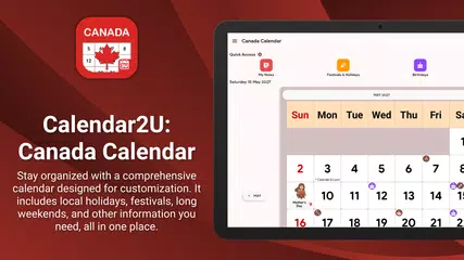 Canada Calendar 2026 - 2027 XAPK Herunterladen