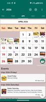 Australia Calendar Poster