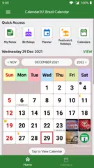 Descargar XAPK de Brazil Calendar - Calendar2U