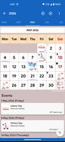 France Calendar poster