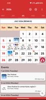Japan Calendar Poster
