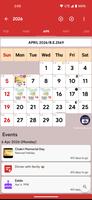 Thailand Calendar Poster