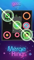 Merge Rings Neon Plakat