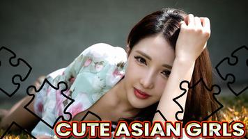 Sexy Cute Asian Girls Puzzle F Affiche