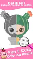 Kawaii Color By Number PixelArt Coloring imagem de tela 2