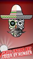 Skull Tattoo Art Color By Numb Cartaz