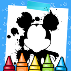 Mouse Coloring Book Mouse club icon