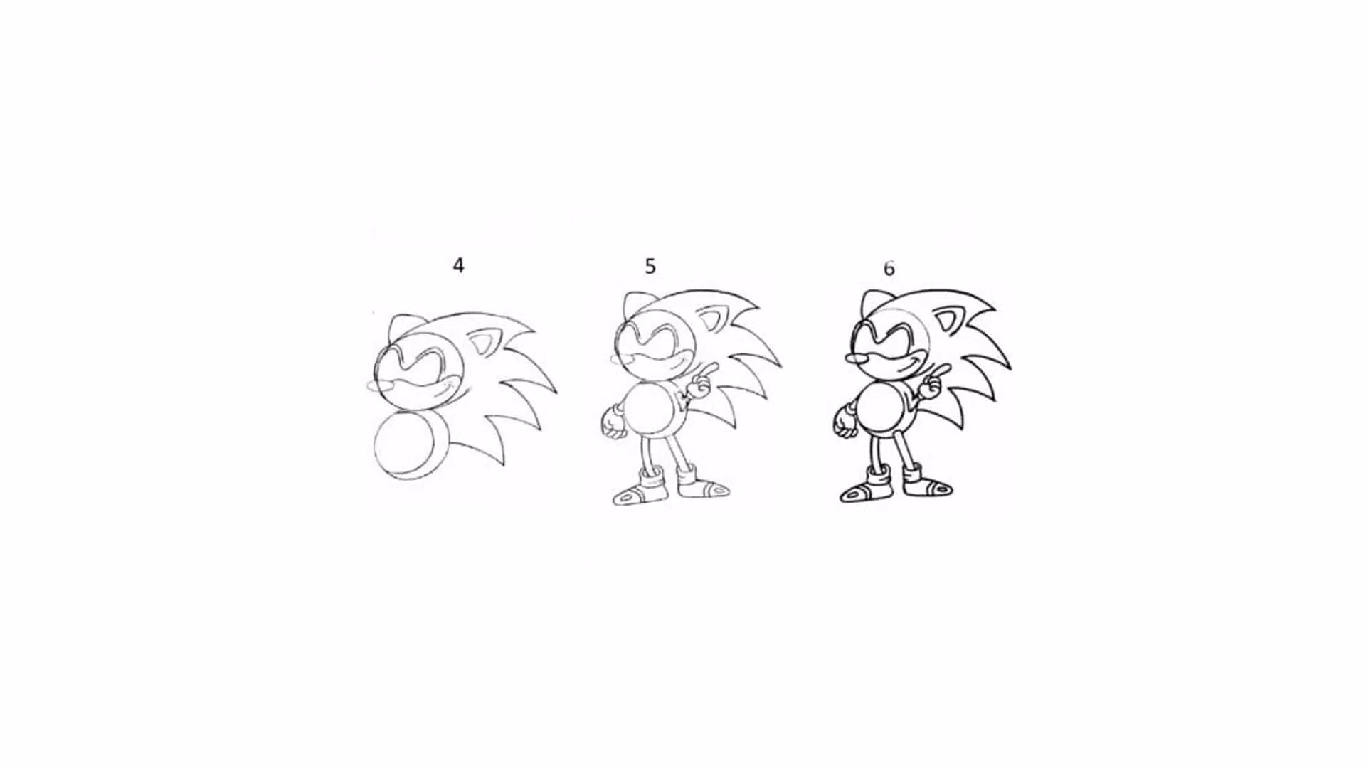 COMO DESENHAR O SONIC  Passo a passo 