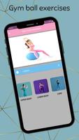 Gym ball exercises poster