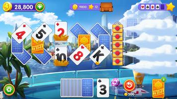 Solitaire Travel : Classic Tripeaks Card Game 截图 1