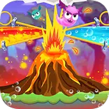 Angry volcano
