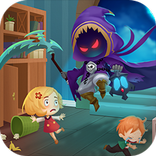 Horror witch peekaboo