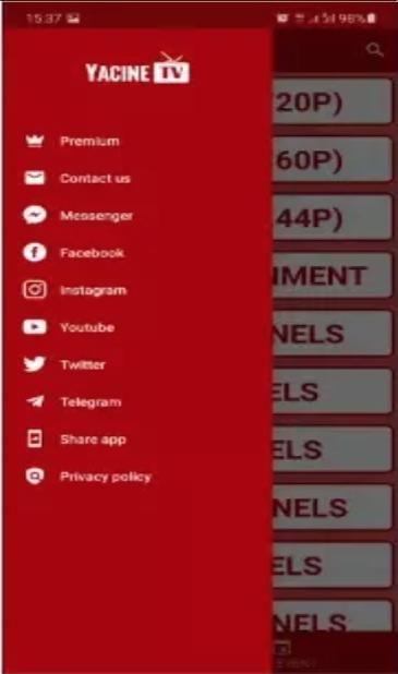 تحميل تطبيق yacine tv premium apk 2022