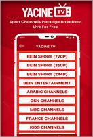 برنامه‌نما Live Yacine TV Scores عکس از صفحه