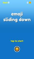 Emoji Sliding Down Affiche