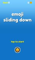 Emoji Sliding Down الملصق