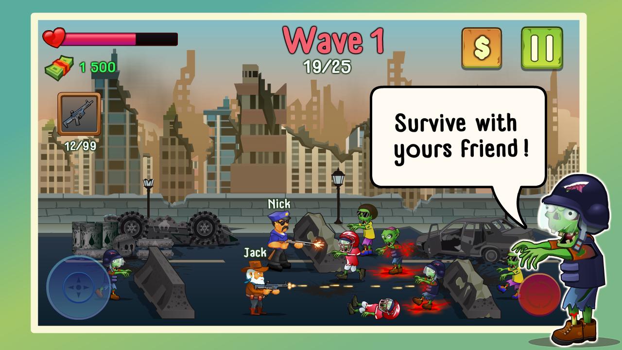 Two Guys & Zombies (Online Game With Friend) For Android - APK.