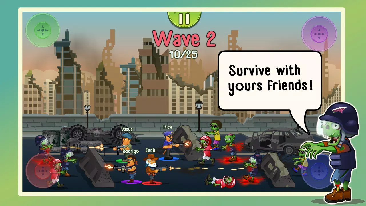 Four guys & Zombies: 4 players Latest Version 1.0.10 for Android