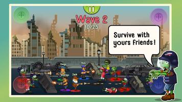 Four guys & Zombies: 4 players الملصق