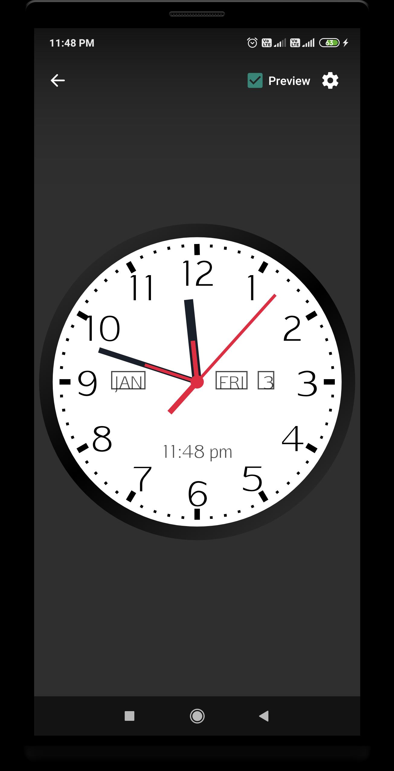 Android 用の アナログ時計ライブ壁紙 Apk をダウンロード