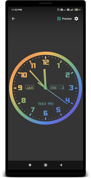 Analog Clock Live Wallpaper screenshot 7