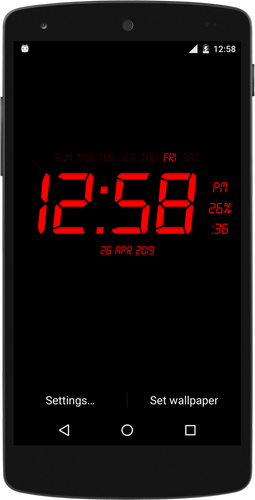無料で デジタル時計ライブ壁紙 アプリの最新版 Apk1 18をダウンロードー Android用 デジタル時計ライブ壁紙 Apk の最新バージョンをダウンロード Apkfab Com Jp