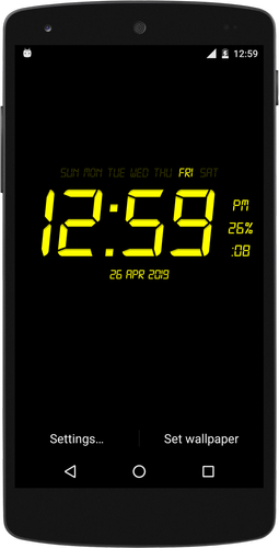 無料で デジタル時計ライブ壁紙 アプリの最新版 Apk1 10をダウンロードー Android用 デジタル時計ライブ壁紙 Apk の最新バージョンをダウンロード Apkfab Com Jp