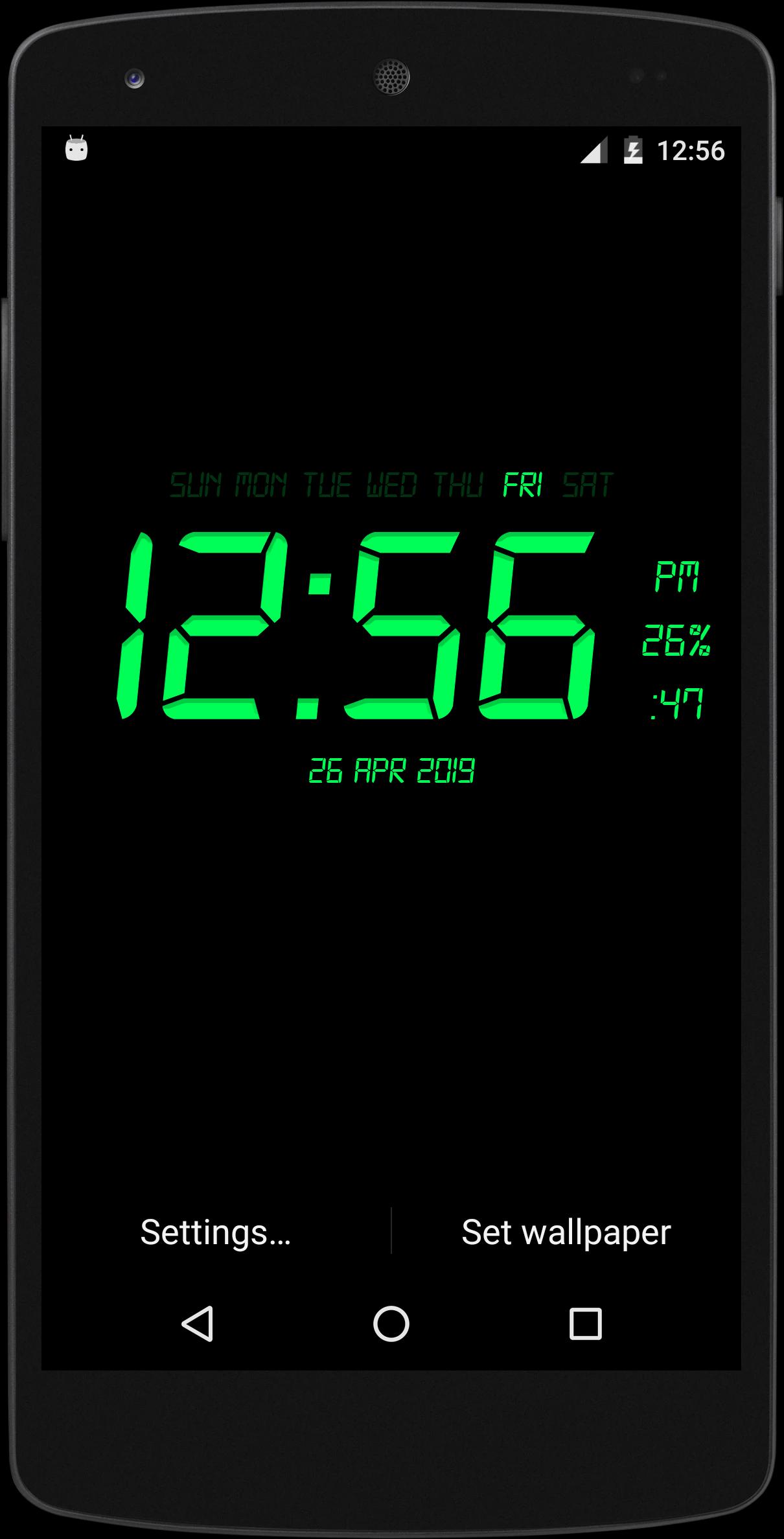 Digital Clock Live Wallpaper For Android Apk Download