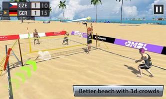 Beach Volleyball Game - 3D Volleyball Tournament capture d'écran 1