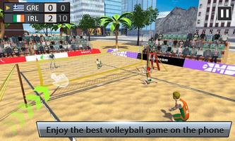 Beach Volleyball Game - 3D Volleyball Tournament capture d'écran 2