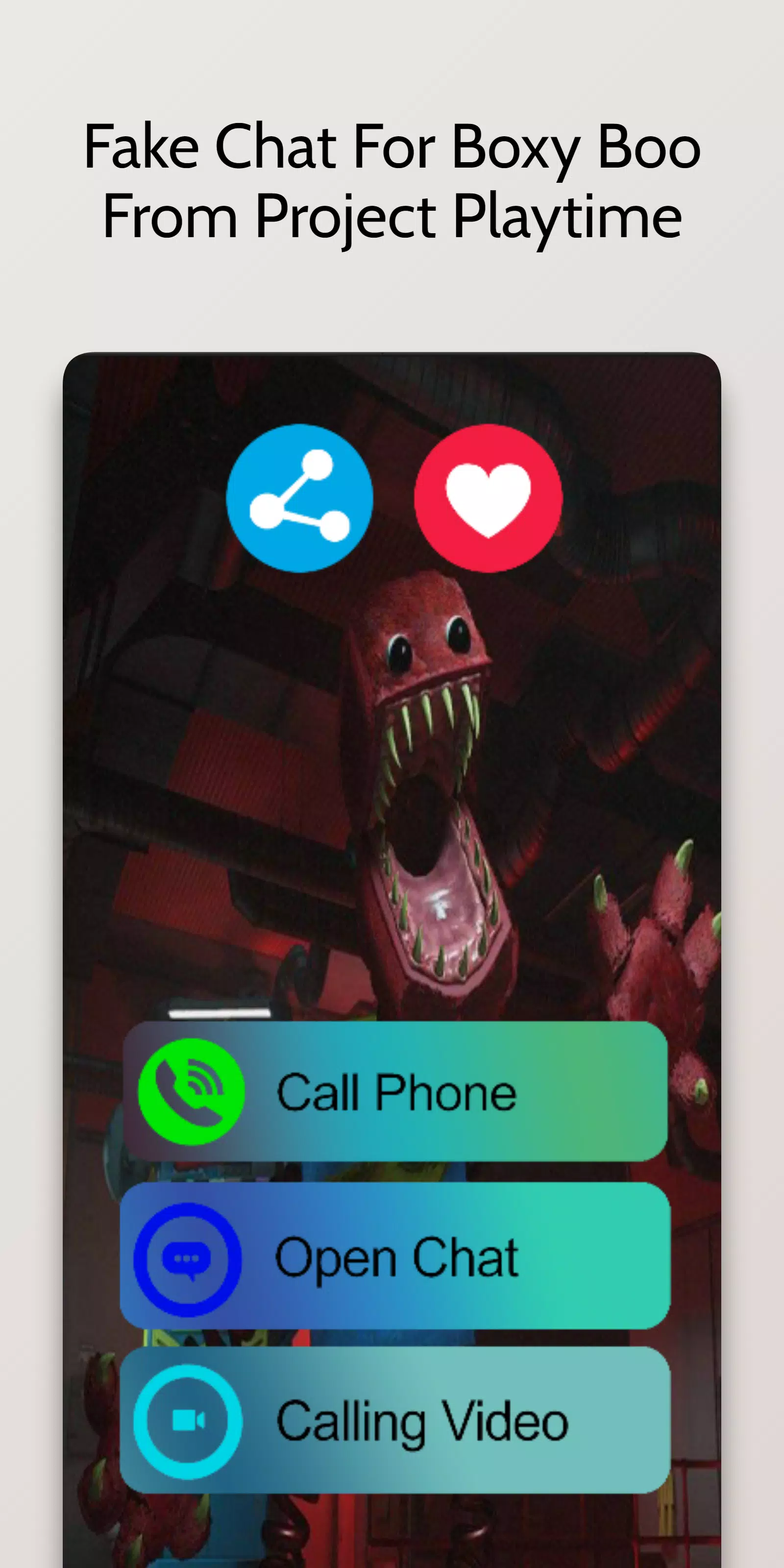 Project Playtime Game FakeCall - Apps on Google Play