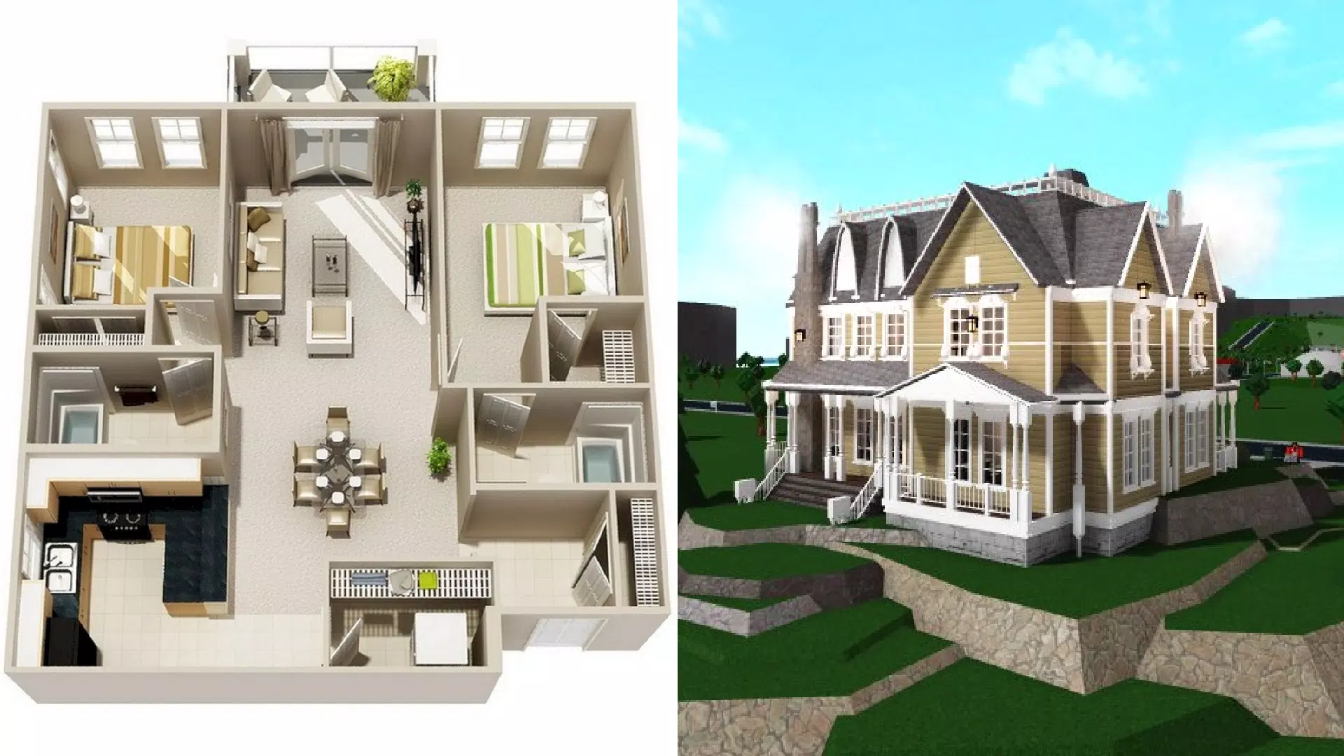 Criação de casas no bloxburg - Roblox - Serviços e Up - GGMAX
