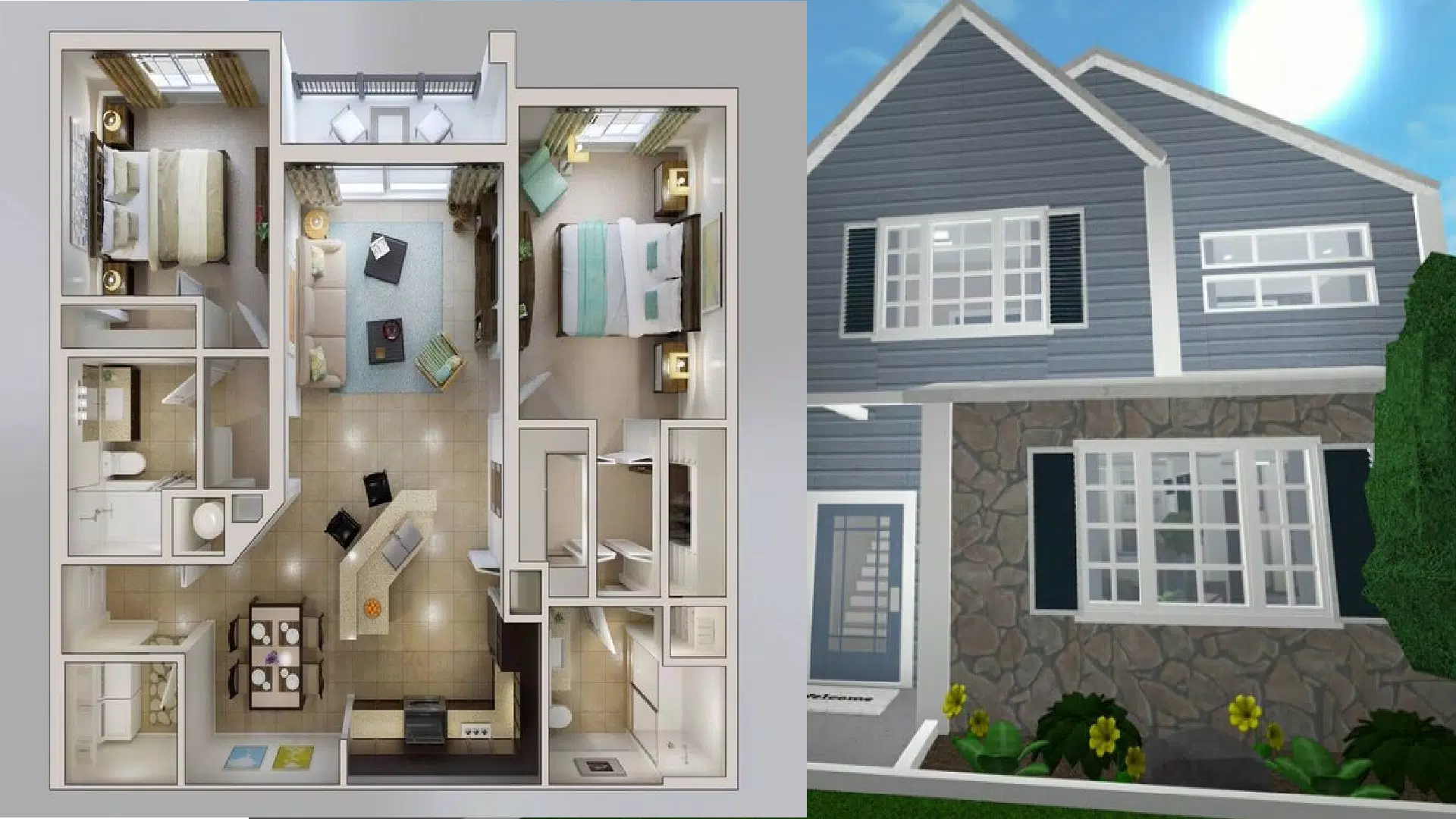 The Best 2 Story Bloxburg House Ideas