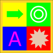 Speed ​​game color/shape/size ikona