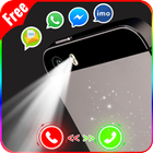 Lampe de poche  alerte sur appel SMS  Éclat alerte icône
